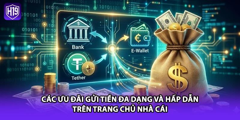 Các ưu đãi gửi tiền đa dạng và hấp dẫn trên trang chủ nhà cái